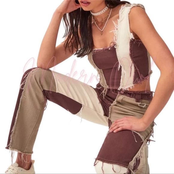 Mixed Media PANTS - Picture 3 of 5